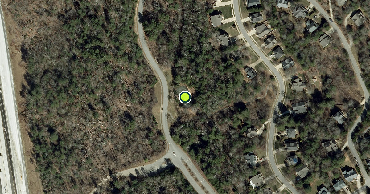 Satellite view of Buncombe County Pickleball Courts