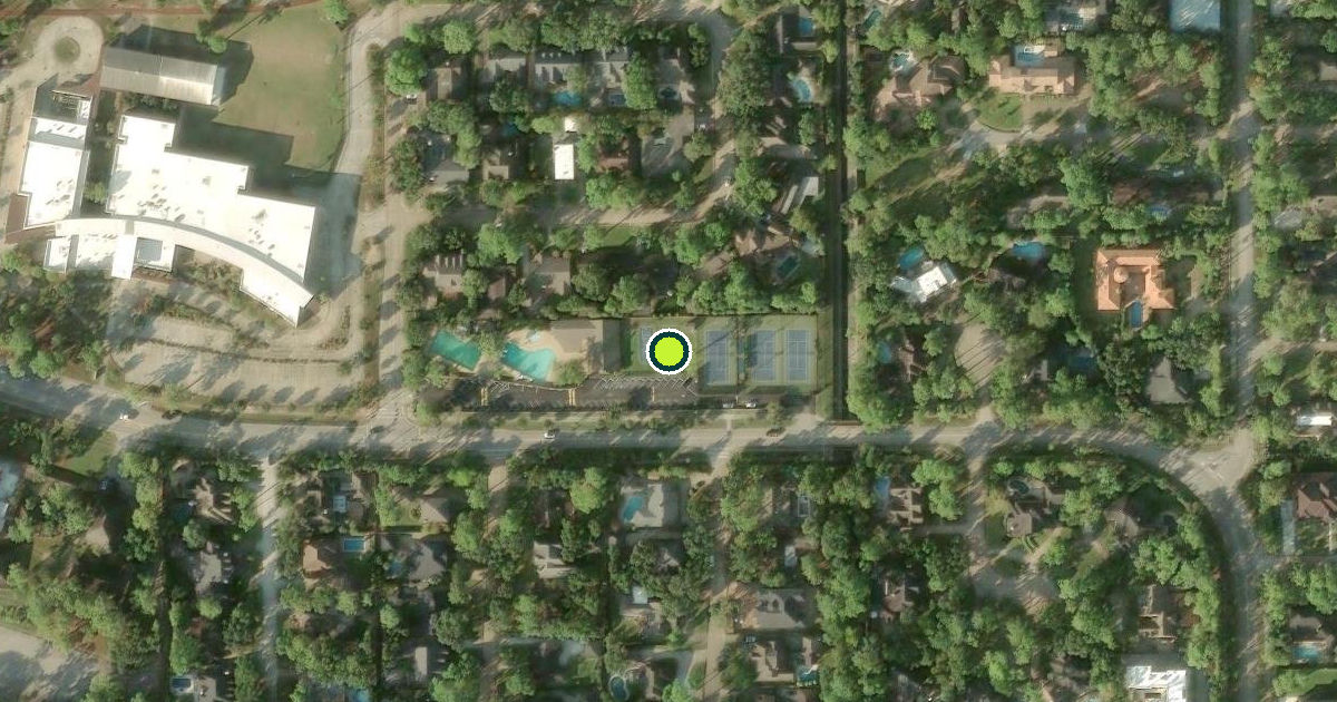Satellite view of Bunker Hill Village Pickleball Courts