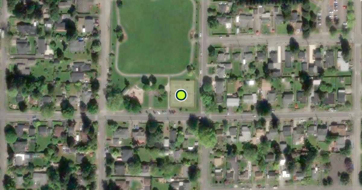 Satellite view of Burien Pickleball Courts
