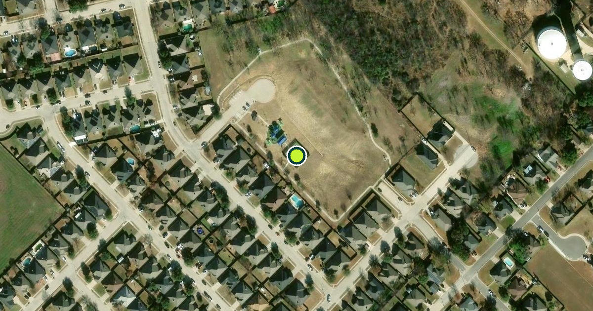 Satellite view of Burleson Pickleball Courts