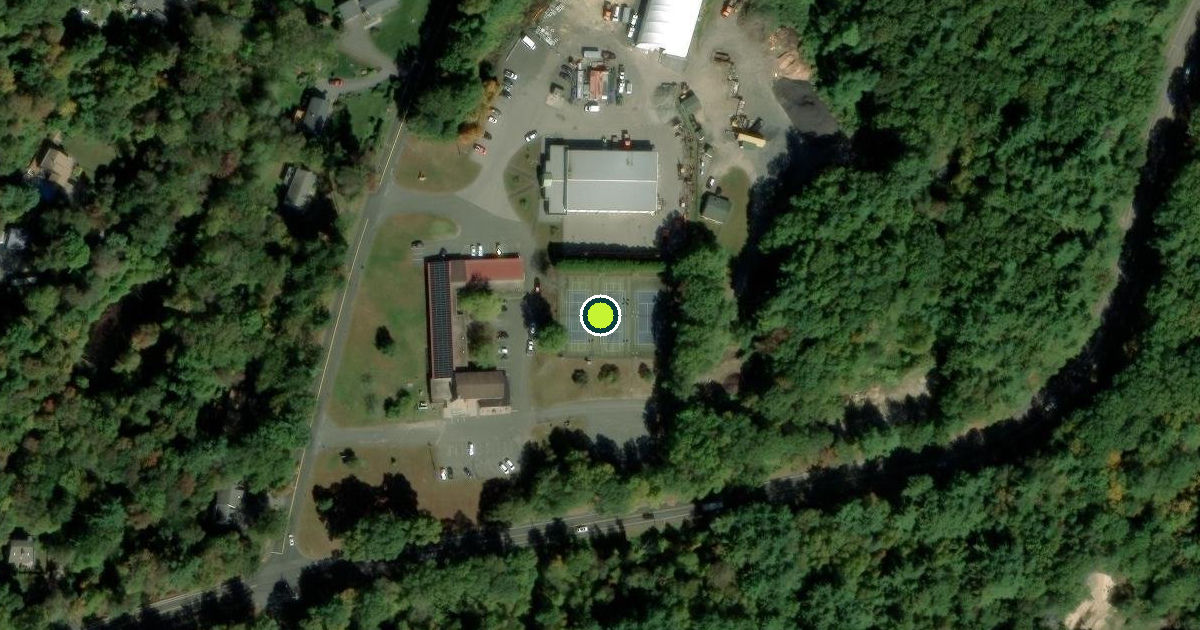 Satellite view of Burlington Pickleball Courts