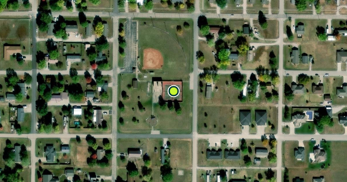 Satellite view of Burlington Pickleball Courts