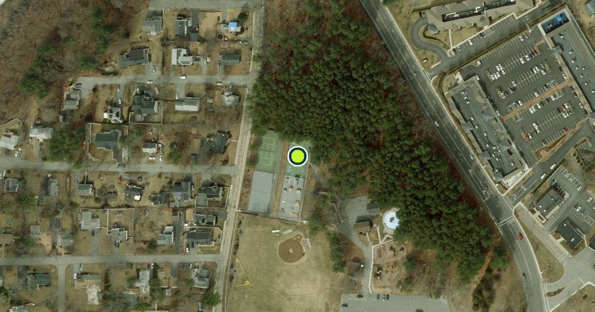 Satellite view of Burlington Pickleball Courts