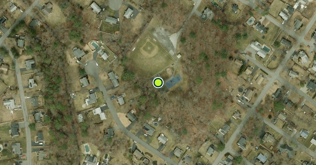 Satellite view of Burlington Pickleball Courts