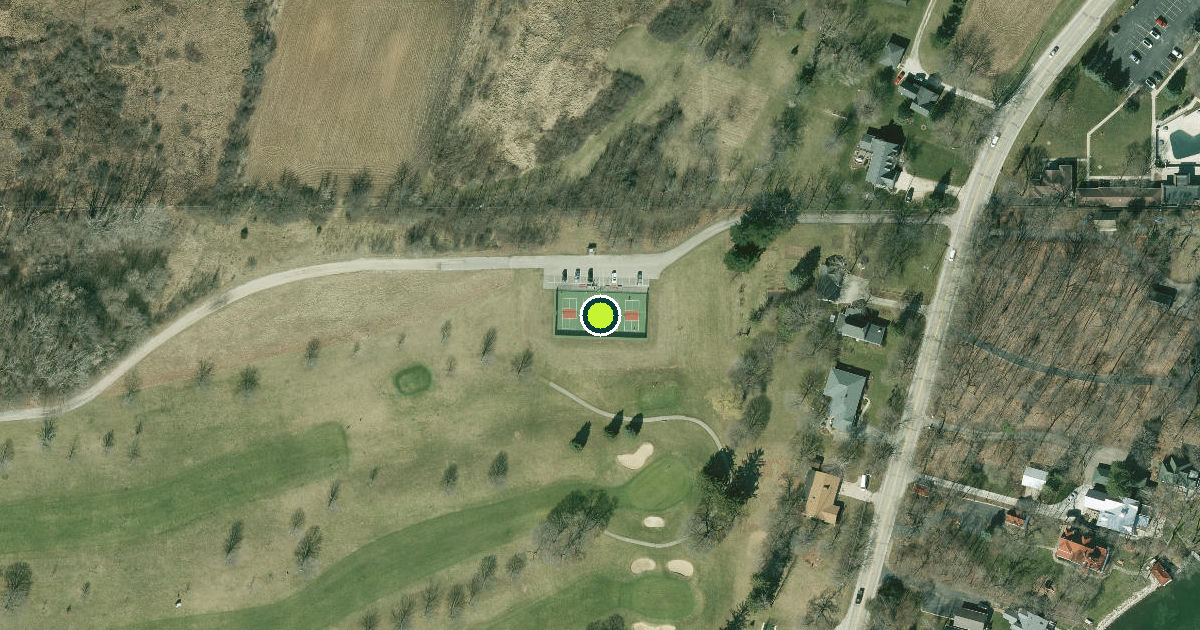 Satellite view of Burlington Pickleball Courts