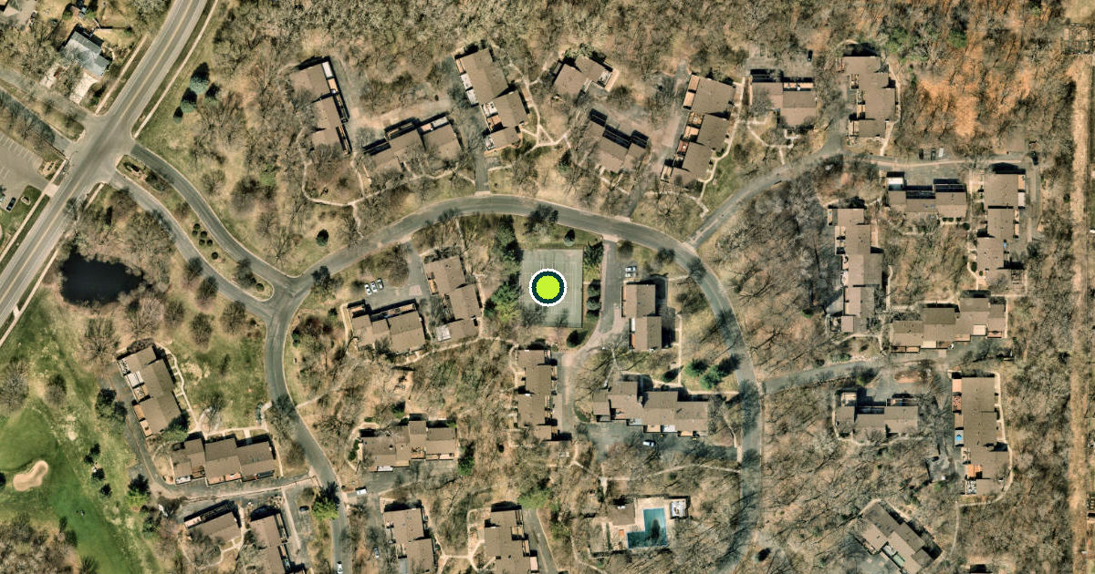 Satellite view of Burnsville Pickleball Courts