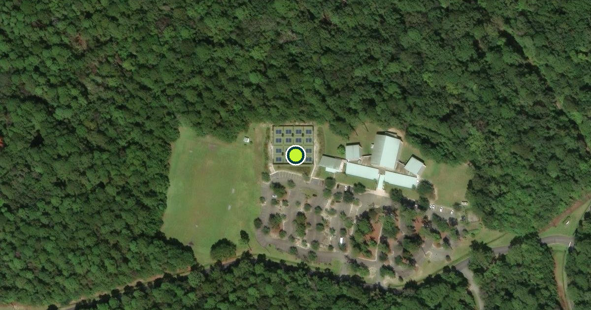 Satellite view of Burton Wells Pickleball Courts