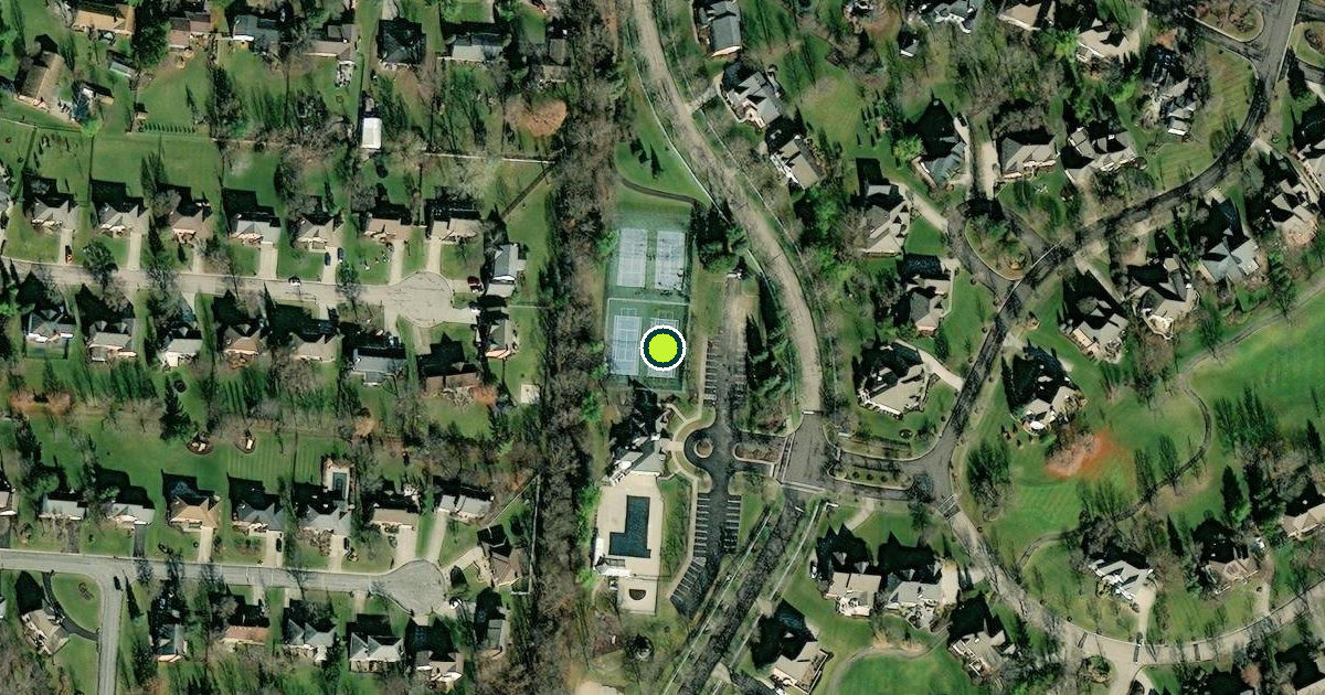 Satellite view of Butler County Pickleball Courts