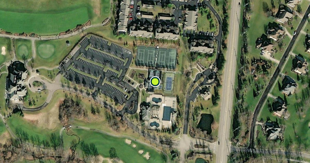 Satellite view of Butler County Pickleball Courts