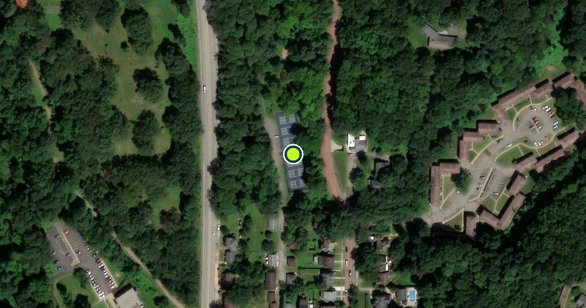 Satellite view of Butler Pickleball Courts