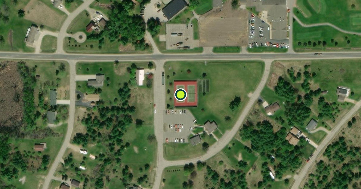 Satellite view of Butman Township Pickleball Courts
