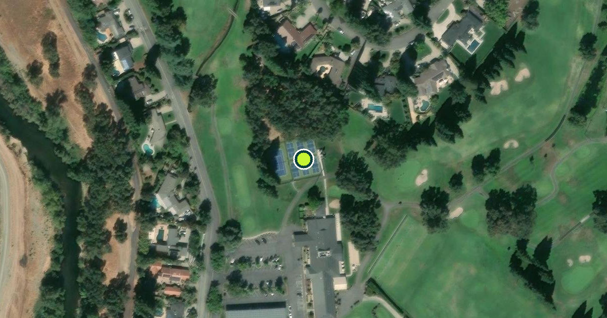 Satellite view of Butte County Pickleball Courts