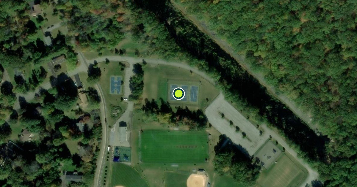 Satellite view of C O Johnson Park Pickleball Courts