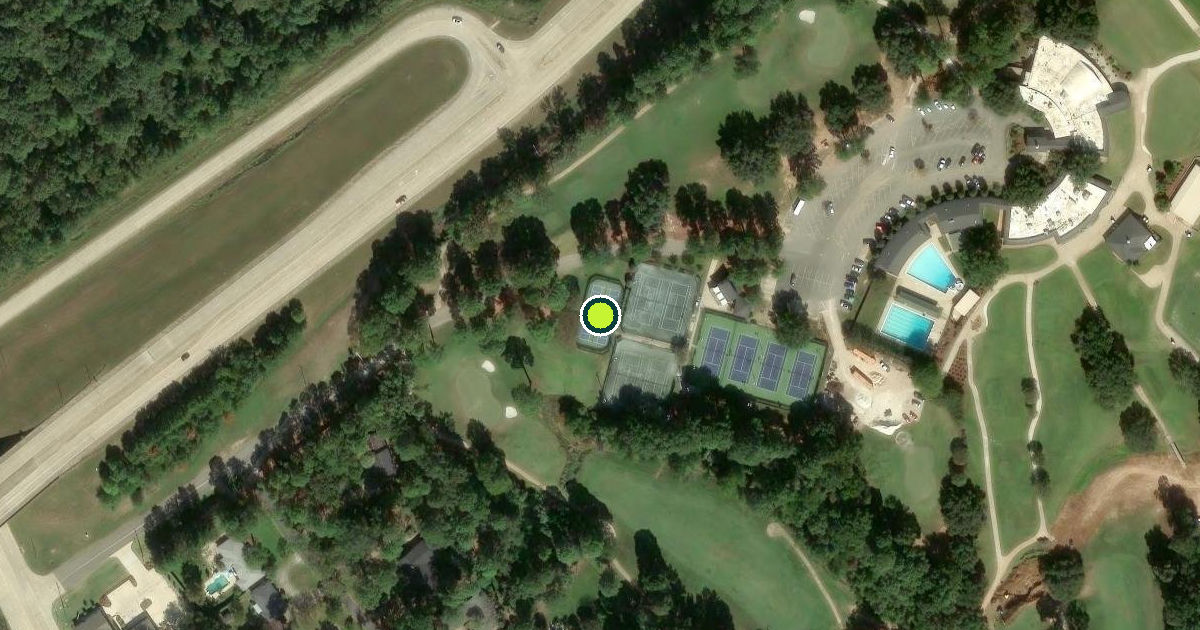 Satellite view of Caddo Parish Pickleball Courts