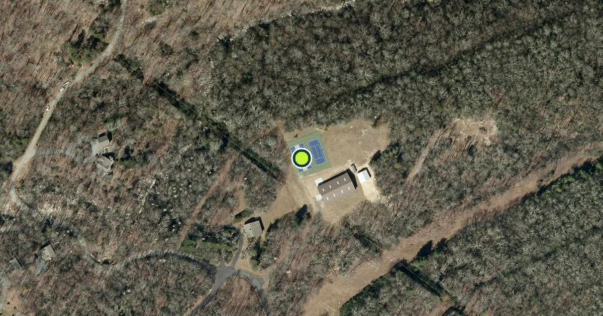 Satellite view of Caldwell County Pickleball Courts