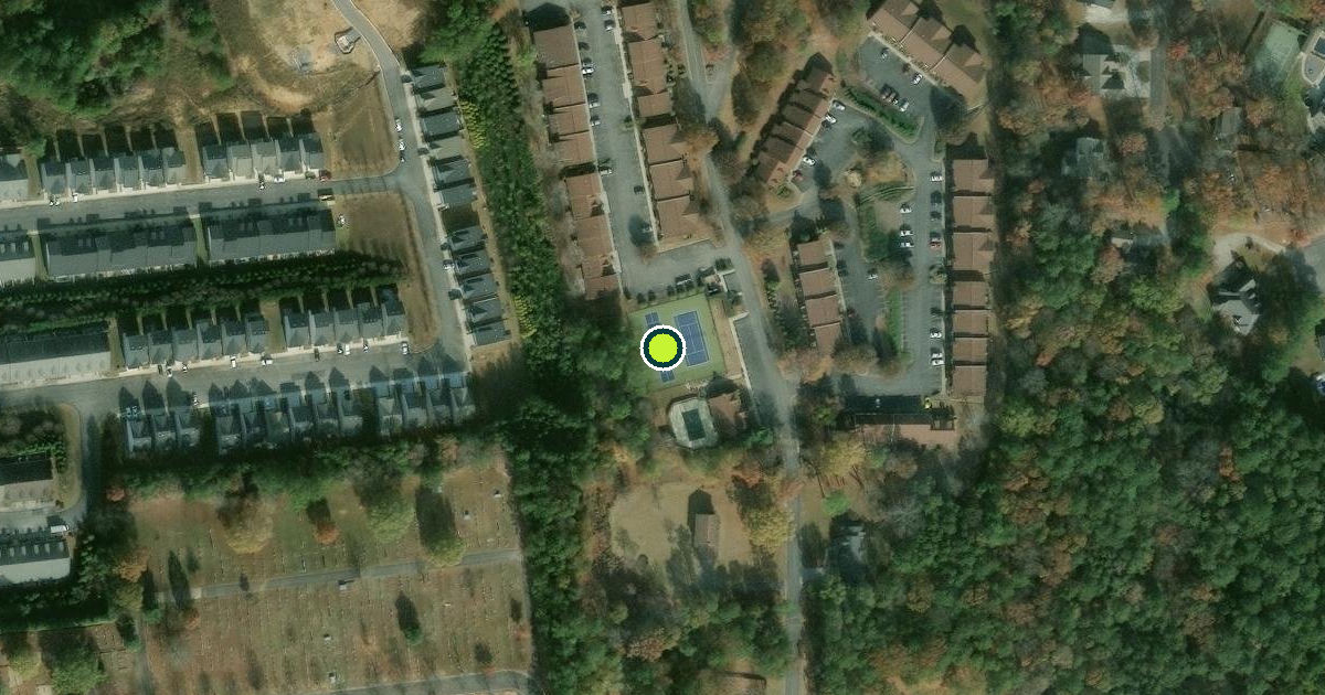 Satellite view of Calhoun Pickleball Courts