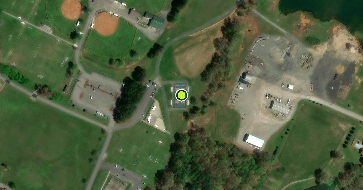 Satellite view of Calvert City Pickleball Courts