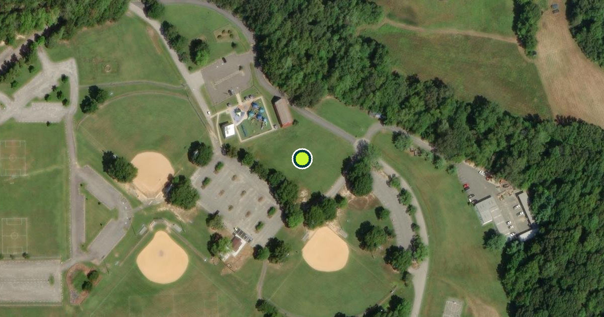 Satellite view of Calvert County Pickleball Courts