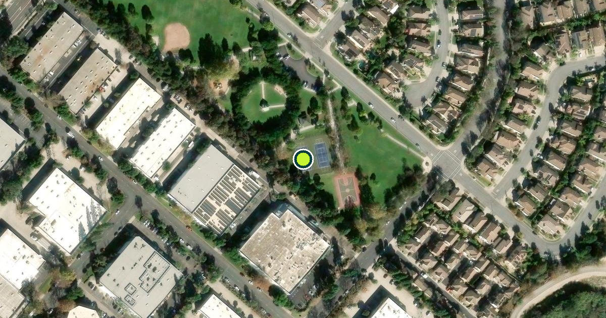 Satellite view of Camarillo Pickleball Courts