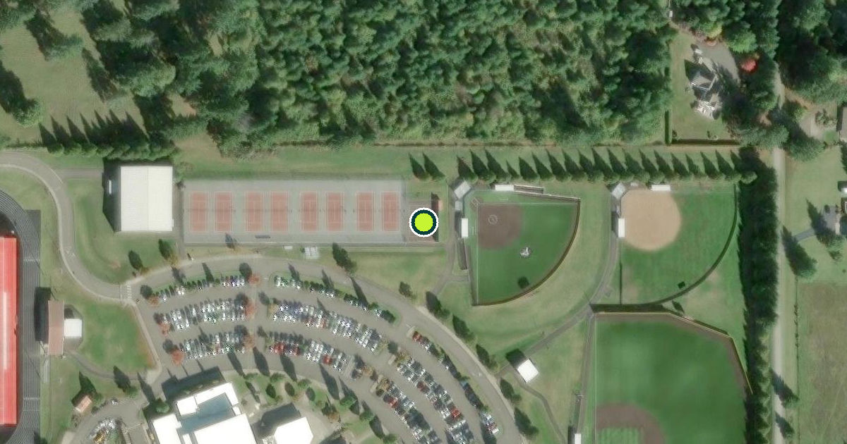 Satellite view of Camas Pickleball Courts