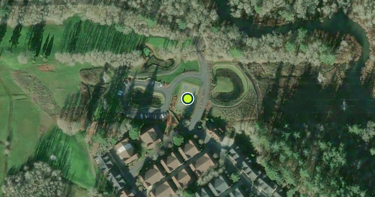 Satellite view of Camas Pickleball Courts