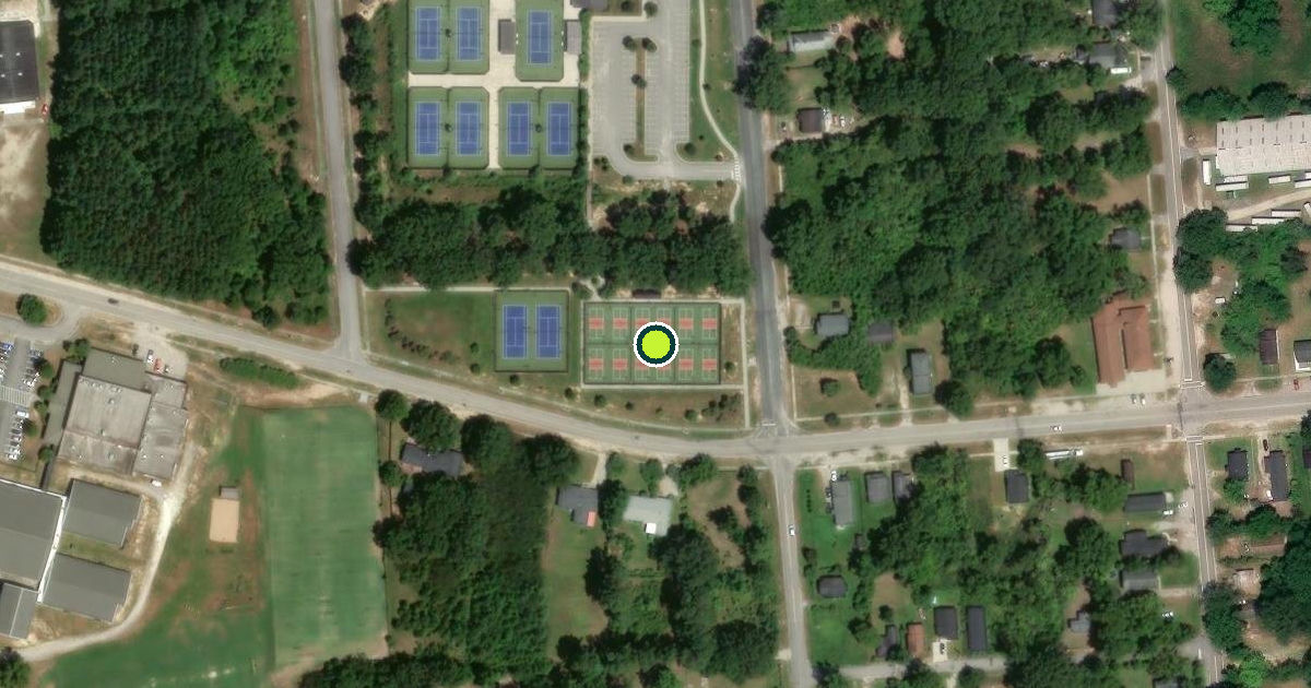Satellite view of Camden Pickleball Courts