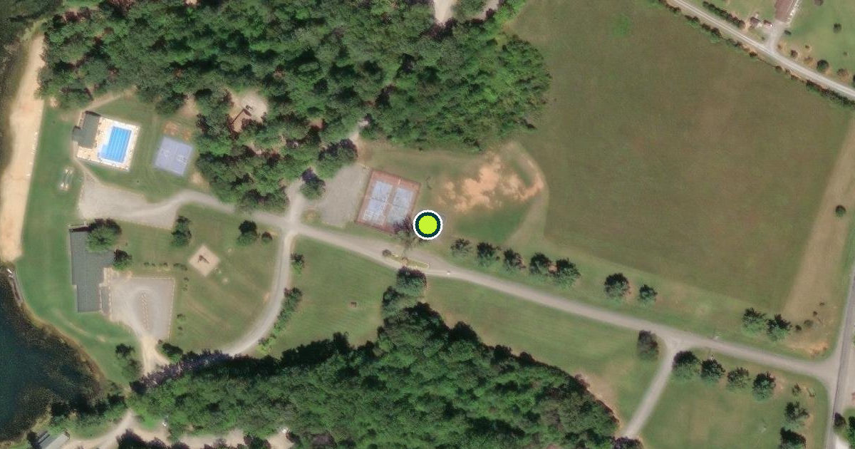 Satellite view of Campbell County Pickleball Courts