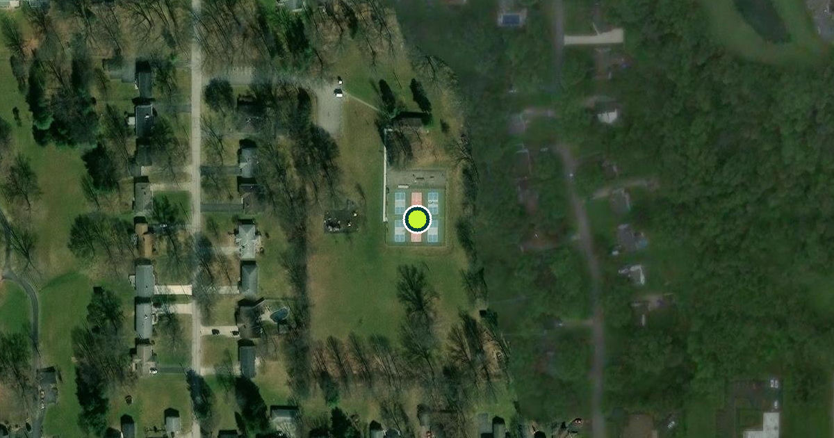 Satellite view of Canfield Pickleball Courts