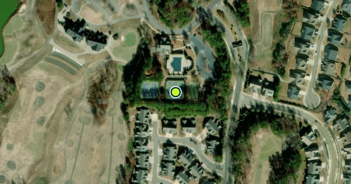 Satellite view of Canton Pickleball Courts