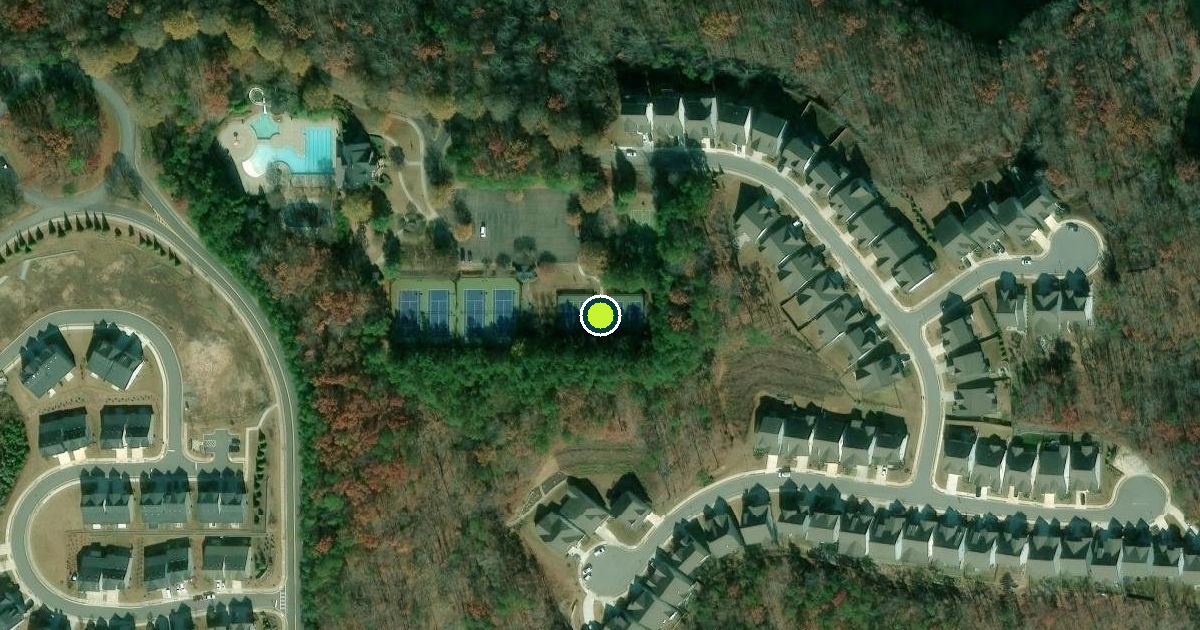 Satellite view of Canton Pickleball Courts