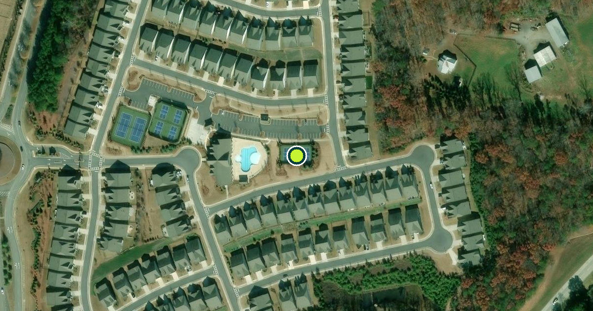 Satellite view of Canton Pickleball Courts