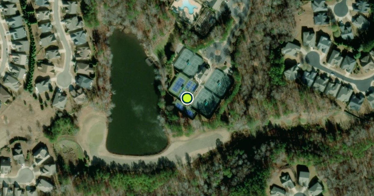 Satellite view of Canton Pickleball Courts