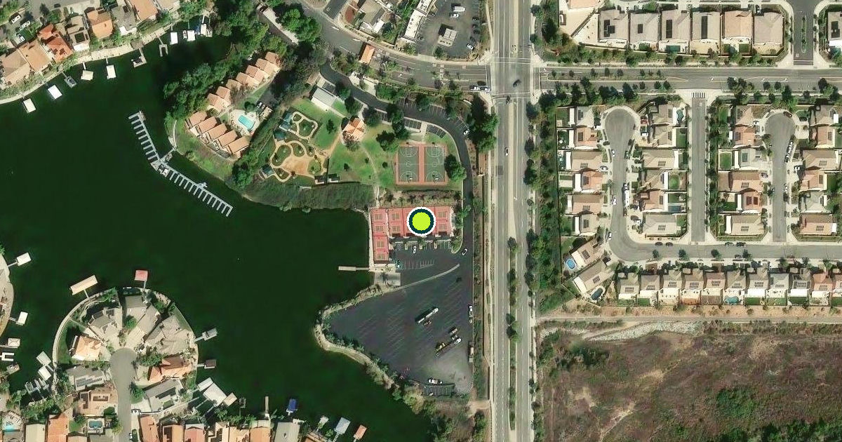 Satellite view of Canyon Lake Pickleball Courts