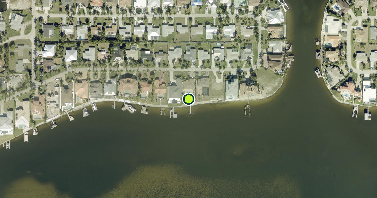Satellite view of Cape Coral Pickleball Courts