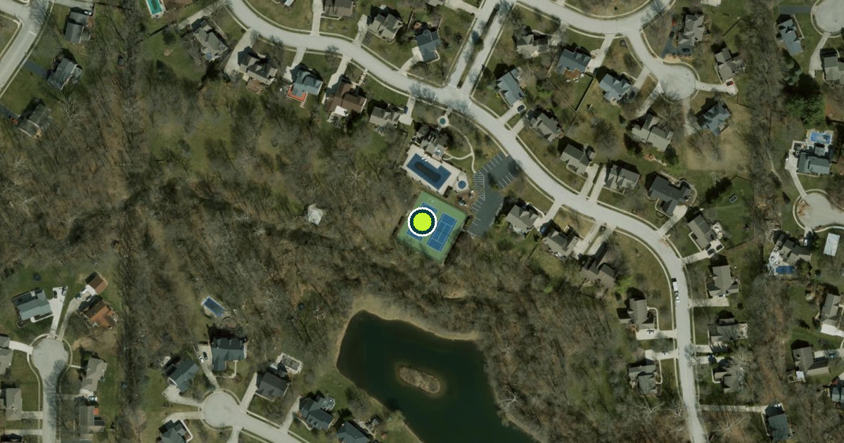 Satellite view of Carmel Pickleball Courts
