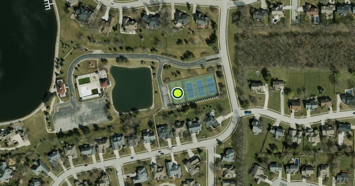 Satellite view of Carmel Pickleball Courts