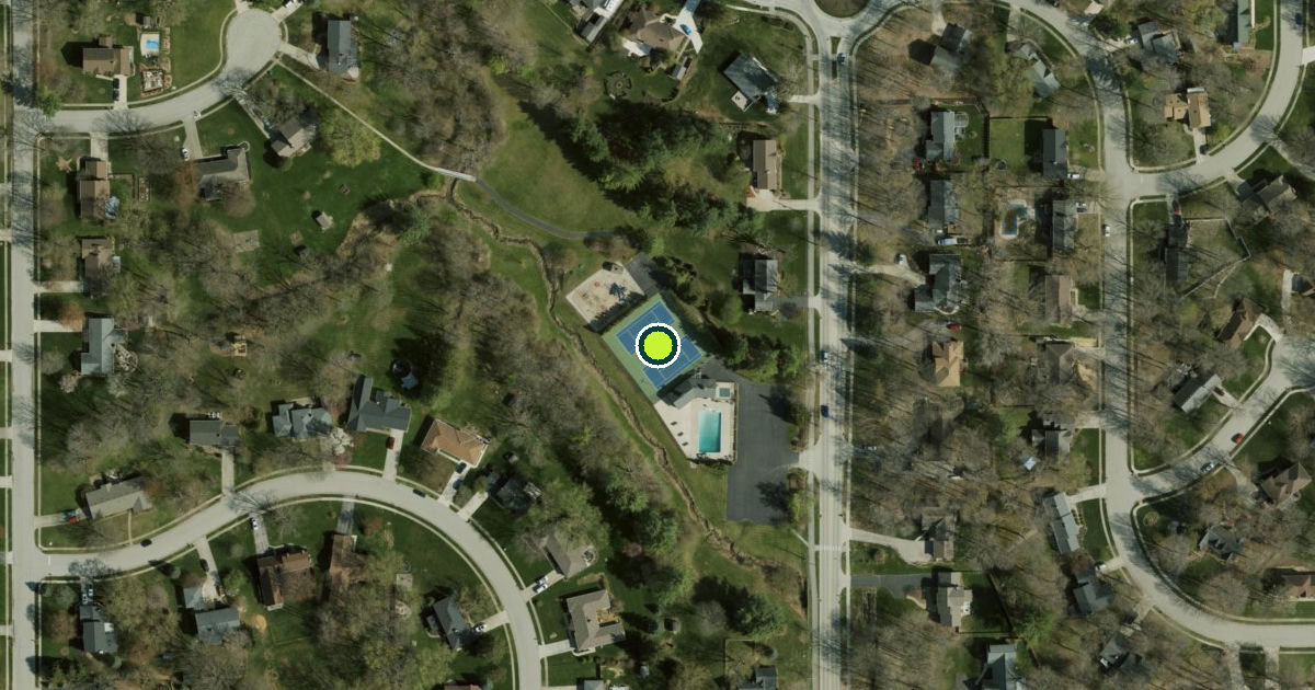 Satellite view of Carmel Pickleball Courts