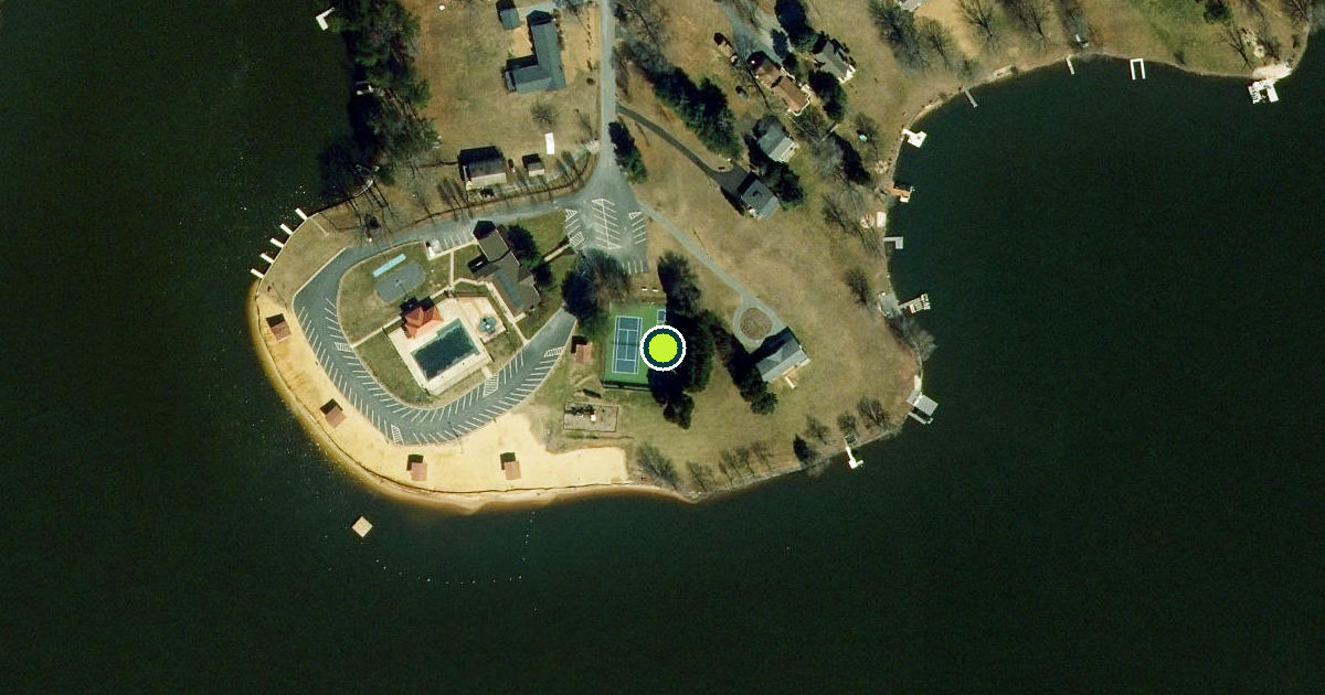 Satellite view of Caroline County Pickleball Courts