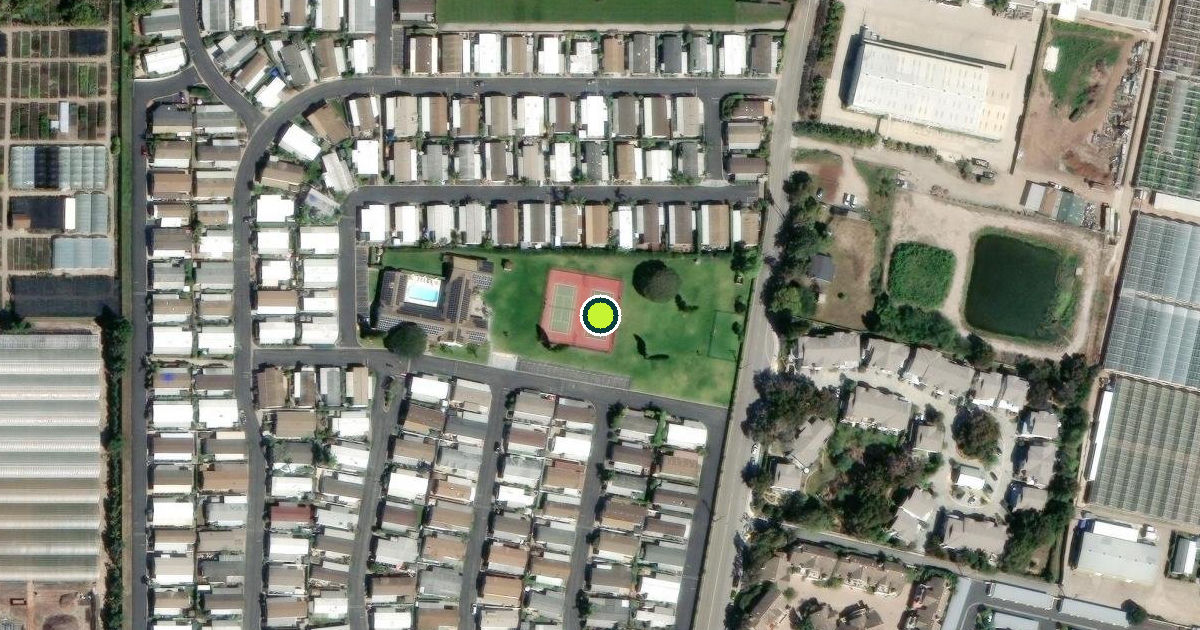 Satellite view of Carpinteria Pickleball Courts