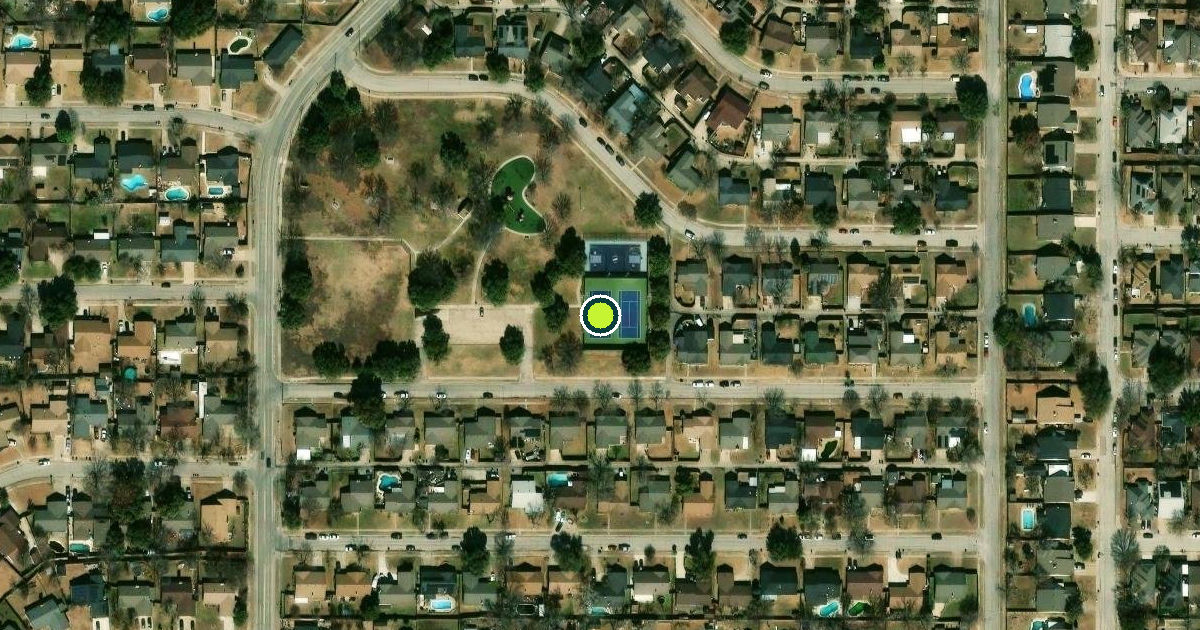 Satellite view of Carrollton Pickleball Courts