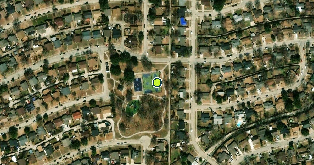 Satellite view of Carrollton Pickleball Courts