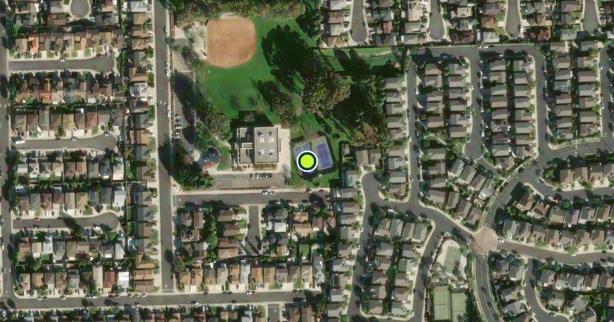 Satellite view of Carson Pickleball Courts