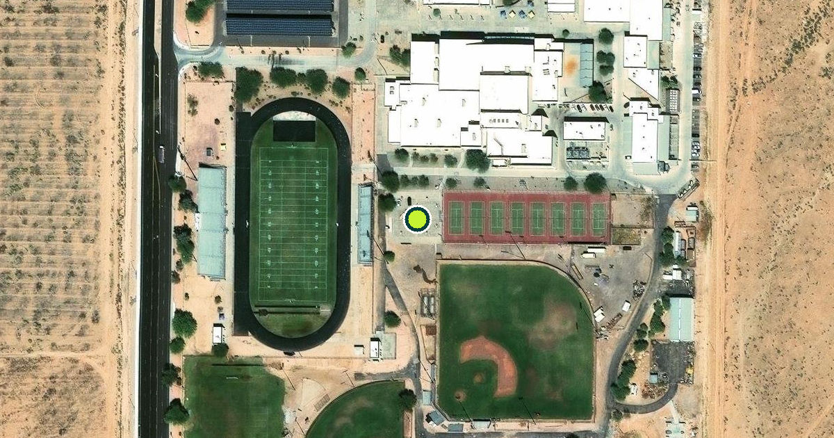 Satellite view of Casa Grande Pickleball Courts