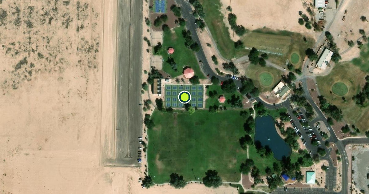 Satellite view of Casa Grande Pickleball Courts