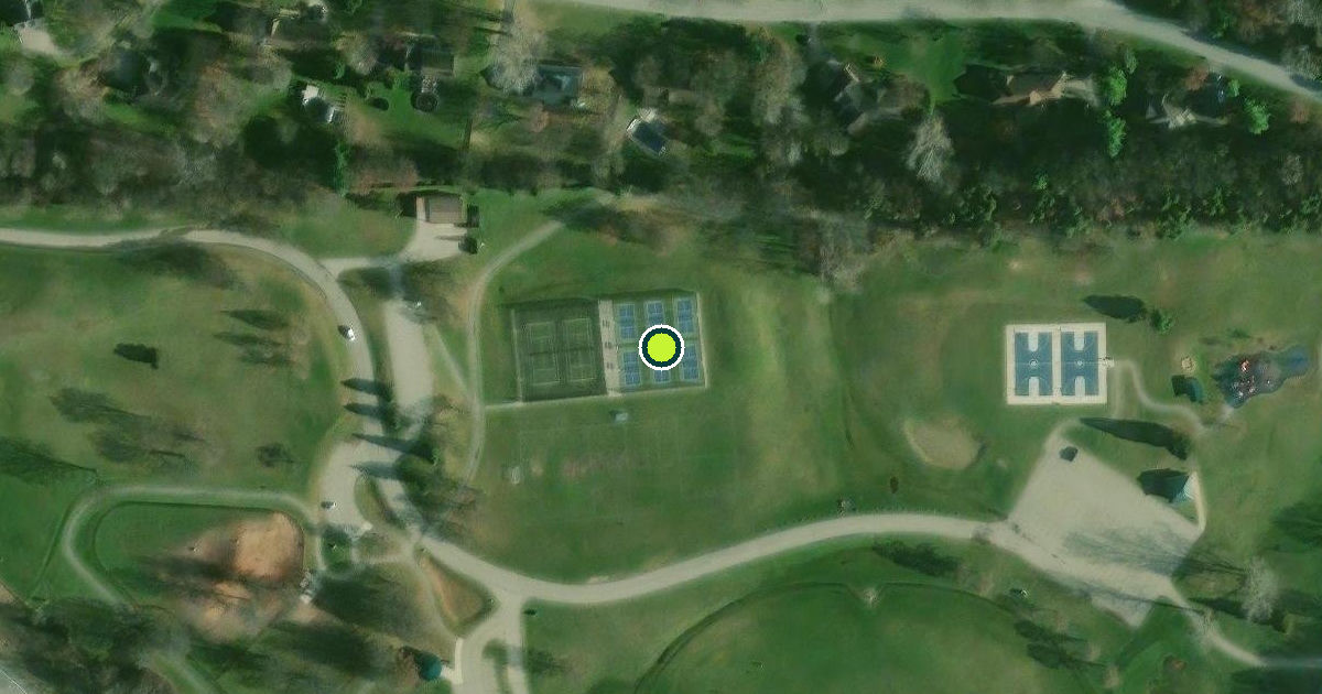 Satellite view of Cascade Charter Township Pickleball Courts