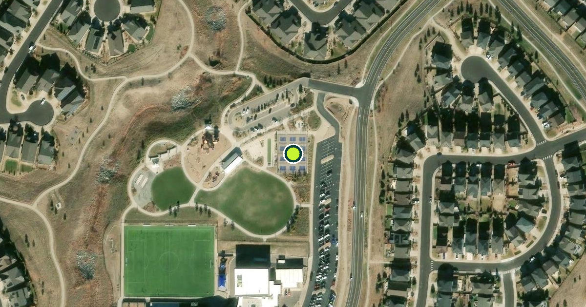 Satellite view of Castle Rock Pickleball Courts
