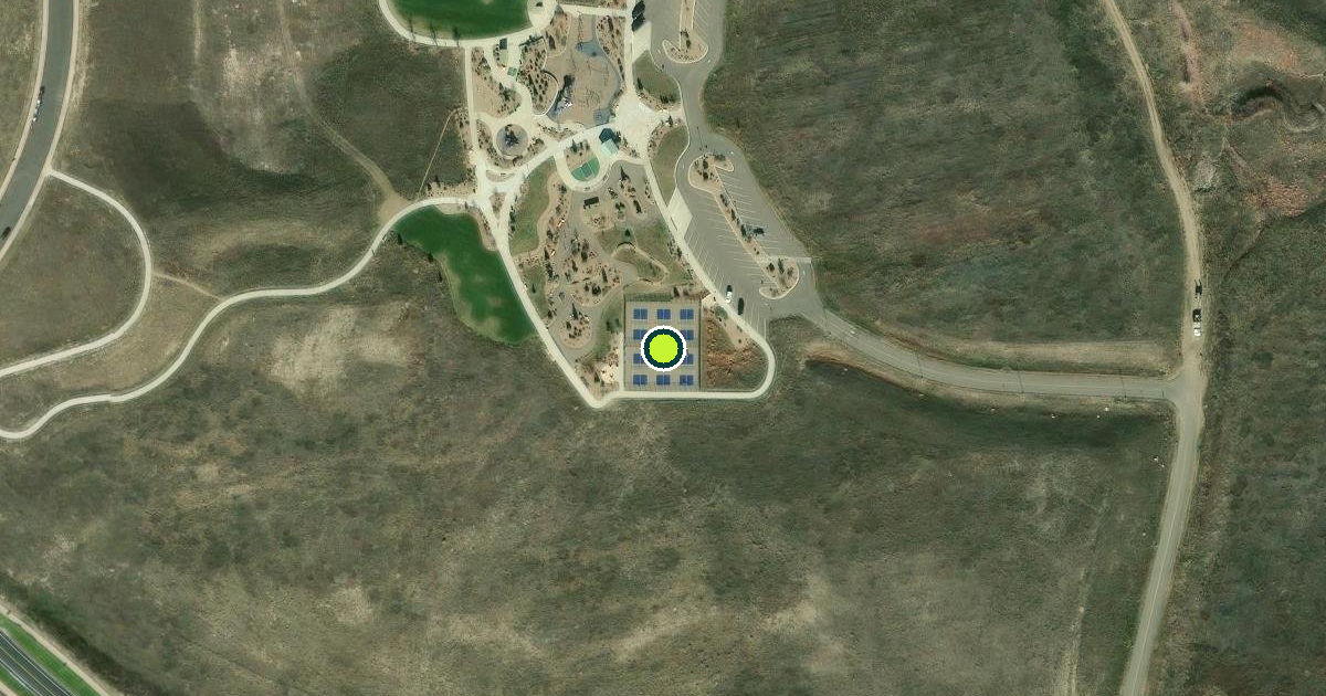 Satellite view of Castle Rock Pickleball Courts