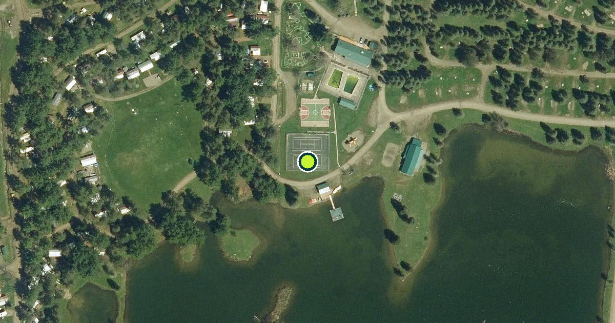 Satellite view of Cattaraugus County Pickleball Courts