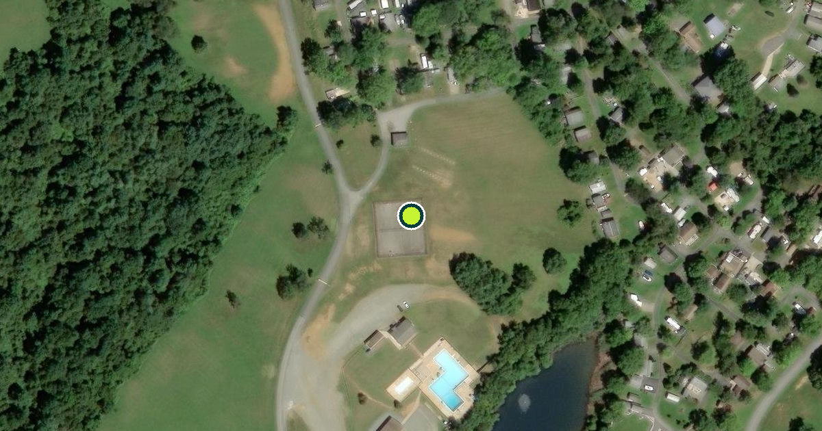 Satellite view of Cecil County Pickleball Courts
