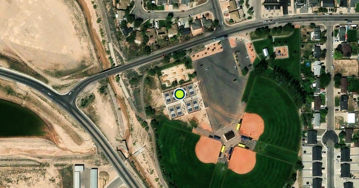 Satellite view of Cedar City Pickleball Courts